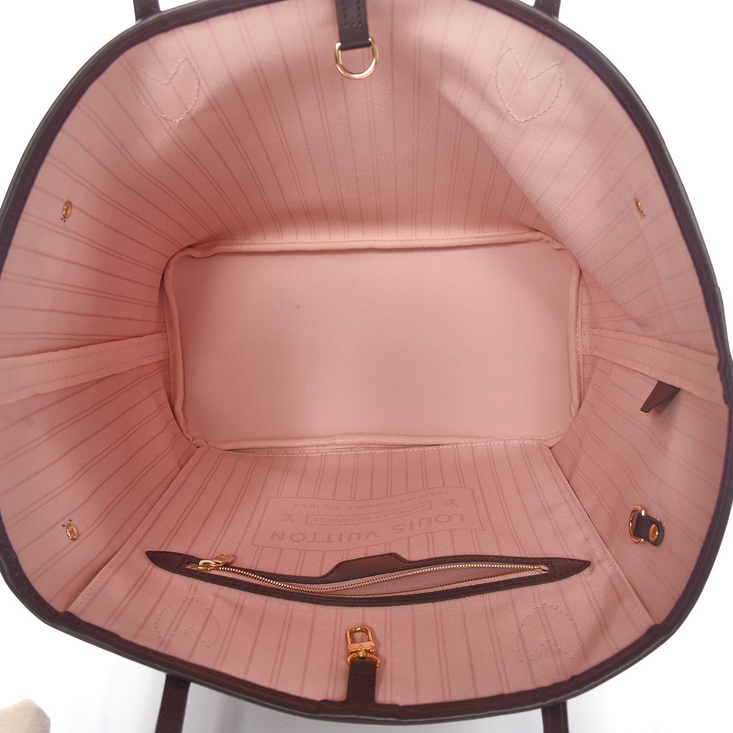 Louis Vuitton Damier Ebene Neo Neverfull MM Rose Ballerine 5 of 8