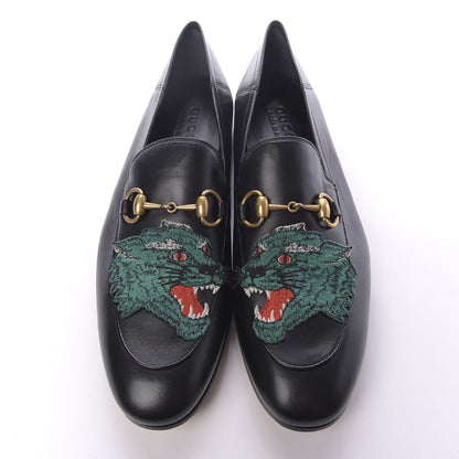 Gucci Lambskin Wolf Embroidered Mens Brixton Horsebit Loafers 8.5 Black 5 of 12