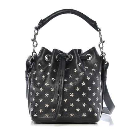 Saint Laurent Calfskin Star Studded Small Emmanuelle Bucket Bag Black 1 of 8