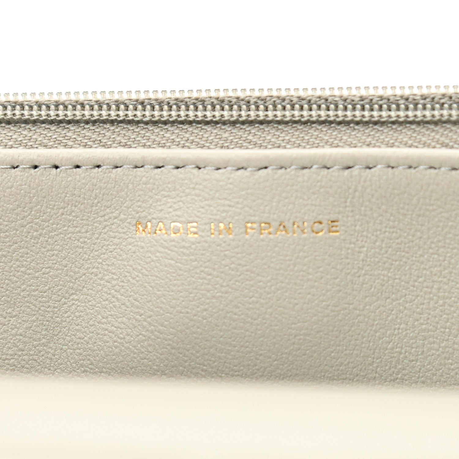 Chanel Lambskin Quilted Wallet On Chain WOC Grey 7 of 12