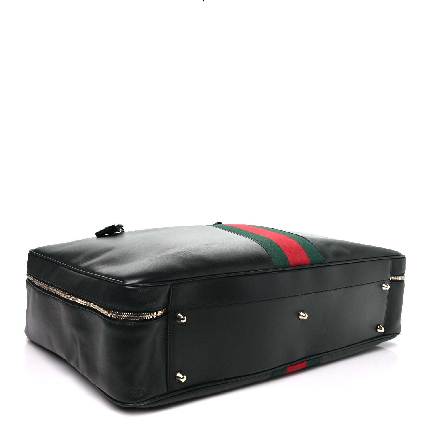 Gucci Calfskin Web Suitcase Black 3 of 7