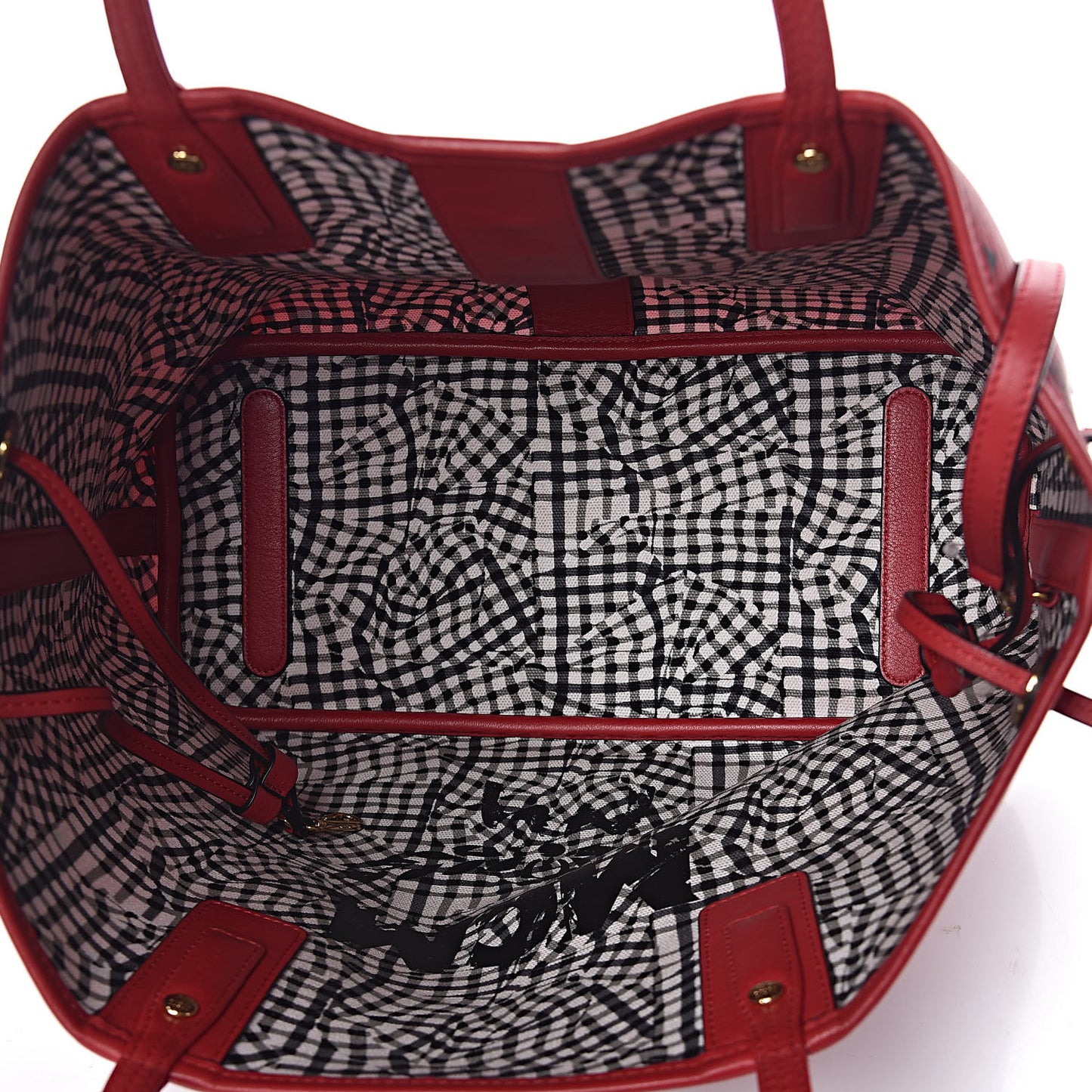 Visetos Medium Liz Reversible Shopper Tote Ruby Red