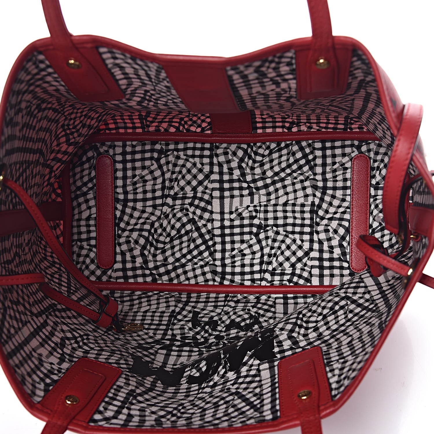 MCM Visetos Medium Liz Reversible Shopper Tote Ruby Red 10 of 18