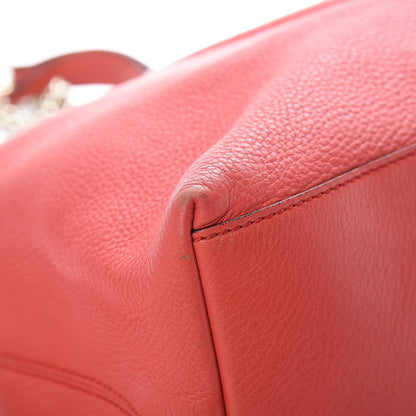 Gucci Pebbled Calfskin Medium Soho Chain Shoulder Bag Begonia Pink 15 of 23