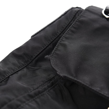 Prada Tessuto Nylon Single Buckle Messenger Bag Black 11 of 12