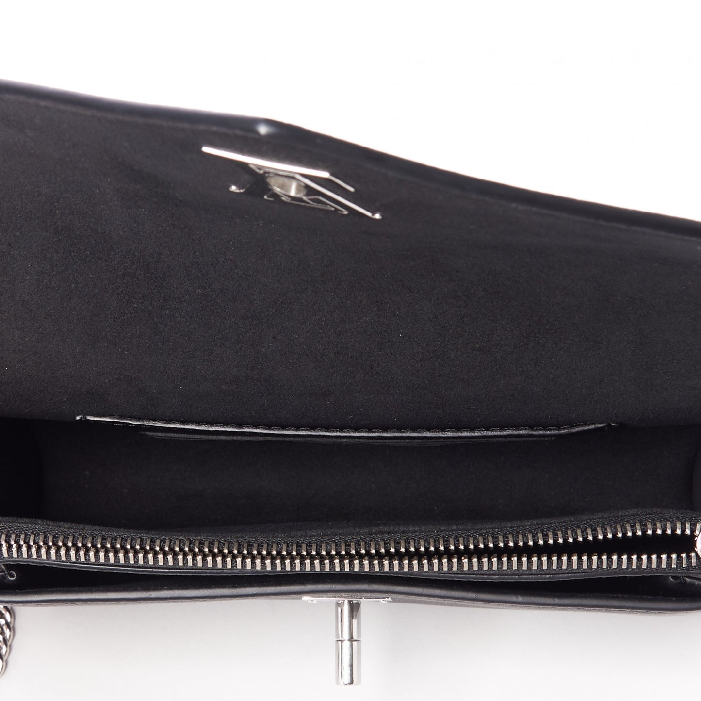 Soft Calfskin My Lockme Chain Pochette Black