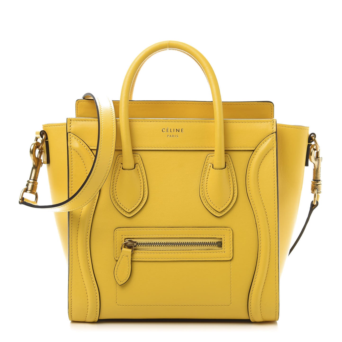 Palmelato Calfskin Nano Luggage Sunflower