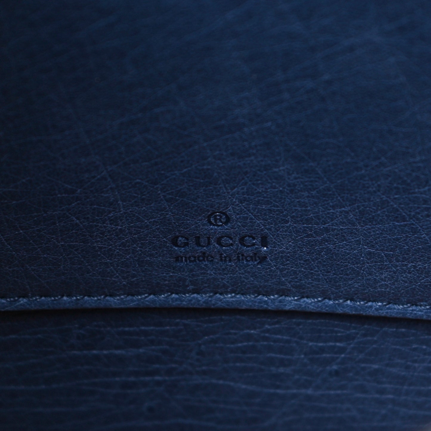 Ostrich Jackie Convertible Shoulder Bag Blue