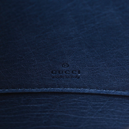 Gucci Ostrich Jackie Convertible Shoulder Bag Blue 8 of 12