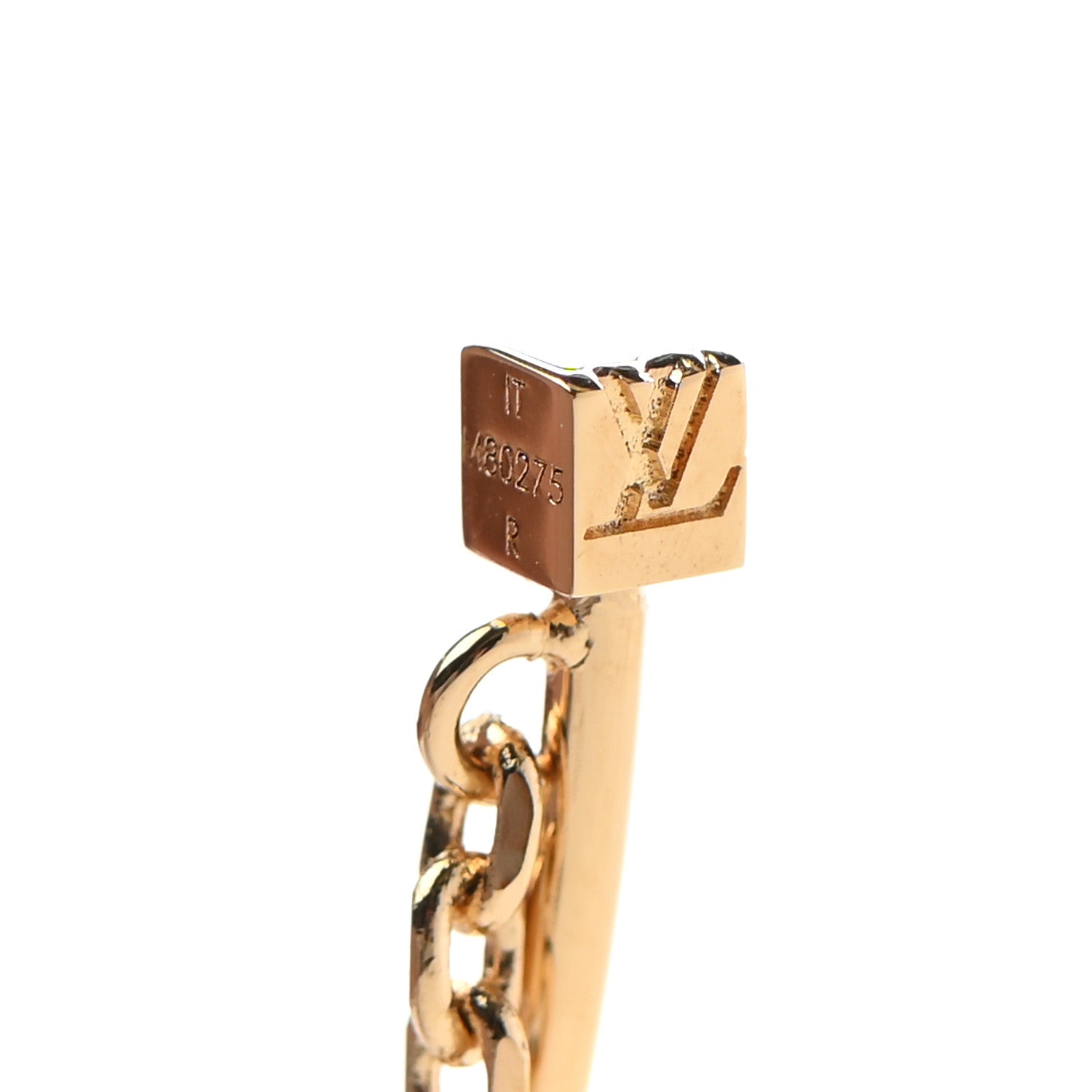 Louis Vuitton Metal Roman Holidays Hoop Earrings Gold 4 of 7