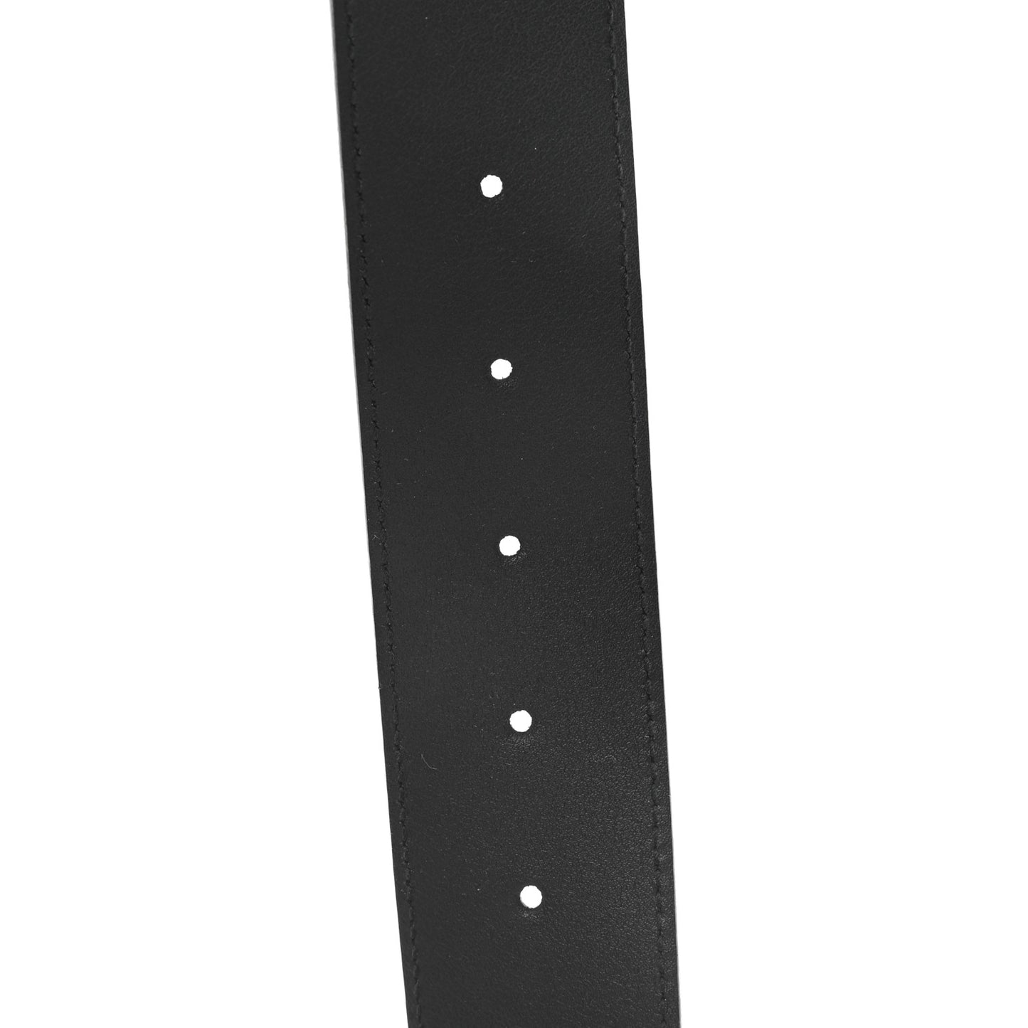 Plutone Calfskin Palladium Double G 40mm Belt 80 32 Black