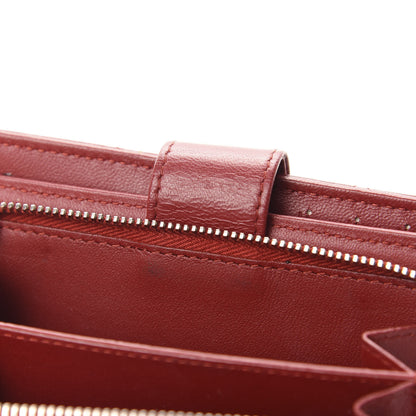 Chanel Lambskin Quilted Zipped Pocket Wallet Red 7 of 11