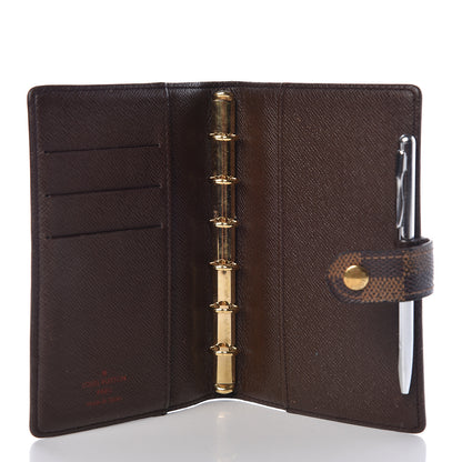 Louis Vuitton Damier Ebene Small Ring Agenda Cover 5 of 7