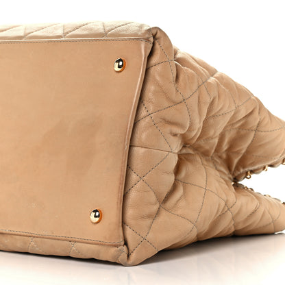 Chanel Lambskin Quilted Small Chain Me Tote Light Beige 11 of 11