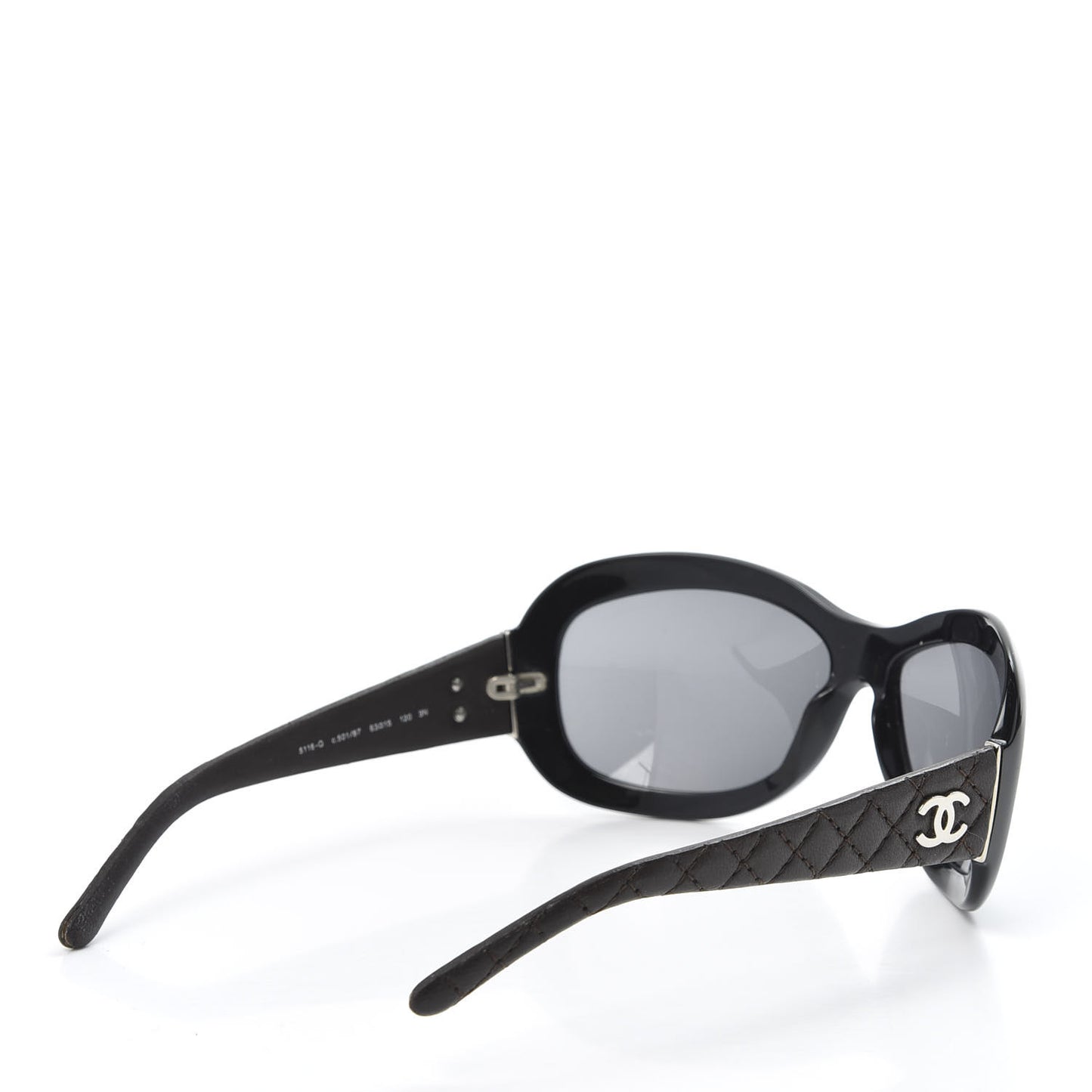 Lambskin Quilted CC Sunglasses 5116-Q Black