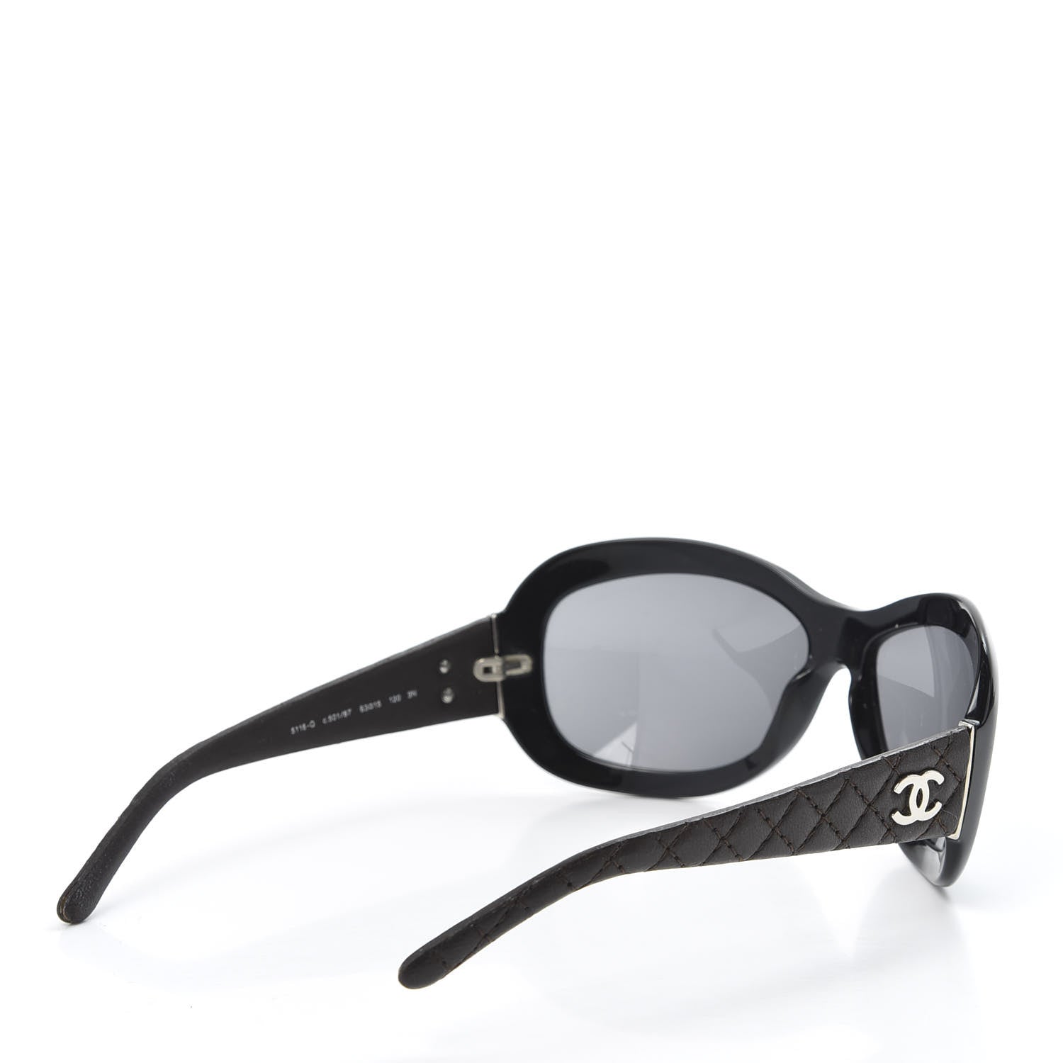 Chanel Lambskin Quilted CC Sunglasses 5116-Q Black 4 of 9