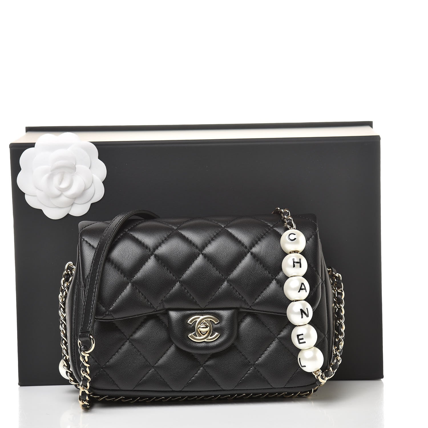 Chanel Lambskin Quilted Small My Precious Flap Black 11 of 11