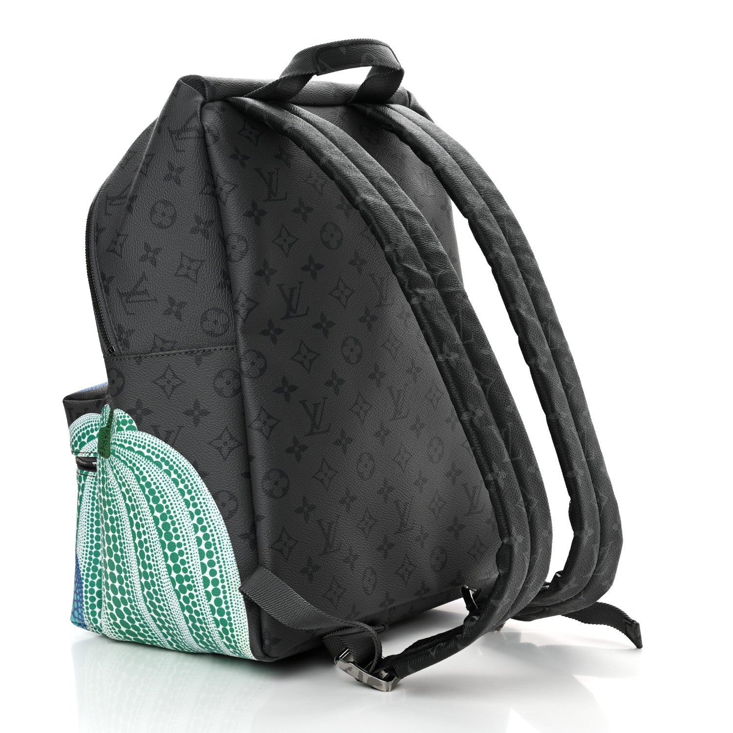 Louis Vuitton LV X YK Monogram Eclipse Reverse Kusama Pumpkin Discovery Backpack 3 of 9