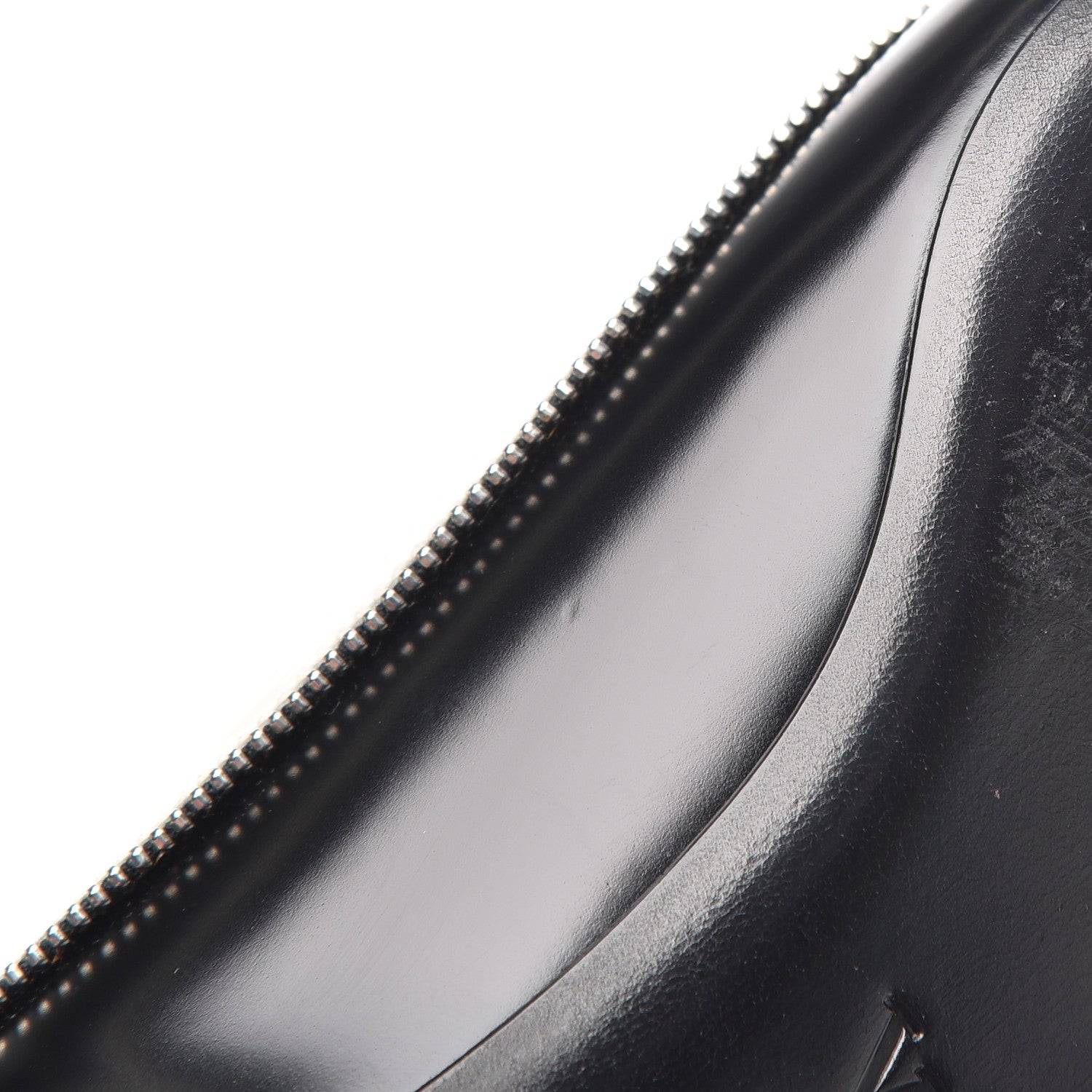 Louis Vuitton Patent Calfskin Zipper Ballerina Flats 37.5 Black White 15 of 17