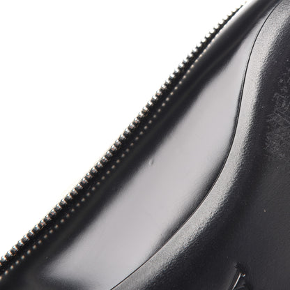Louis Vuitton Patent Calfskin Zipper Ballerina Flats 37.5 Black White 15 of 17