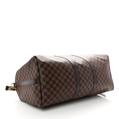 Louis Vuitton Damier Ebene Keepall Bandouliere 55 3 of 8