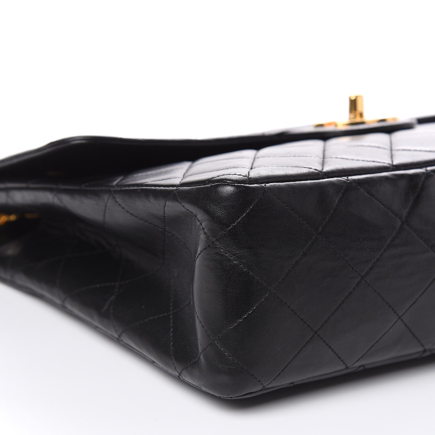 Chanel Lambskin Quilted Jumbo Single Flap Black 8 of 20