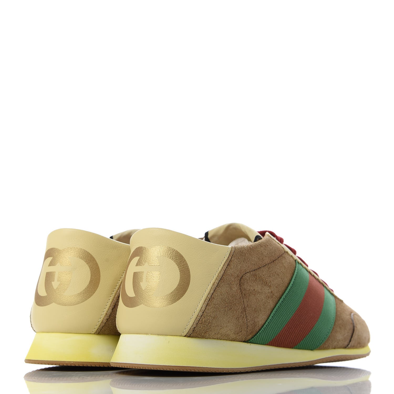 Gucci Suede Web Mens Rocket Sneakers 6 Nocciola Burro 4 of 9