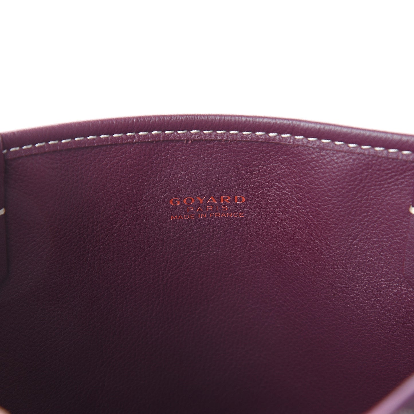 Goyardine Reversible Mini Anjou Burgundy