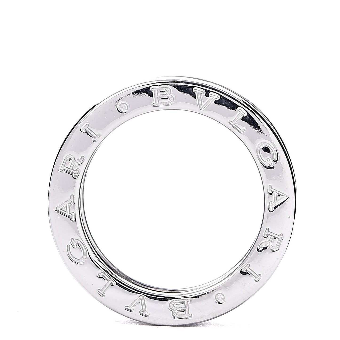 18K White Gold Pink Sapphire B.Zero1 Three-Band Ring 53 6.25