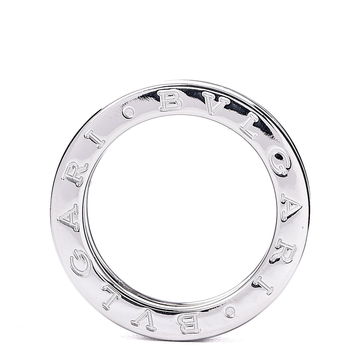 Bulgari 18K White Gold Pink Sapphire B.Zero1 Three-Band Ring 53 6.25 4 of 5