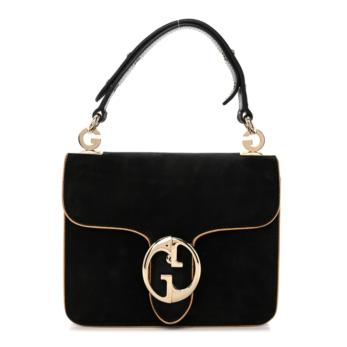 Nubuck 1973 Flap Bag Black