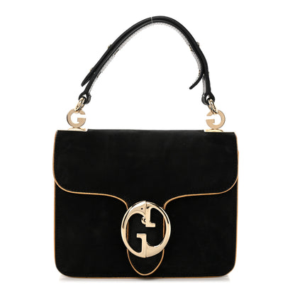 Gucci Nubuck 1973 Flap Bag Black 1 of 15