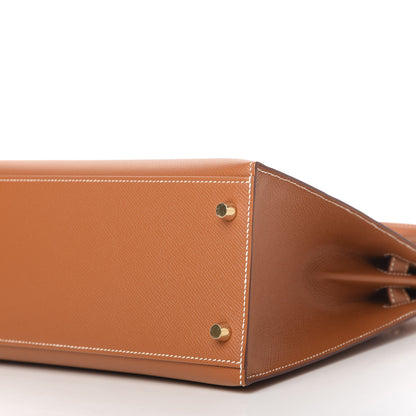 Hermes Epsom Kelly Sellier 28 Gold 7 of 11