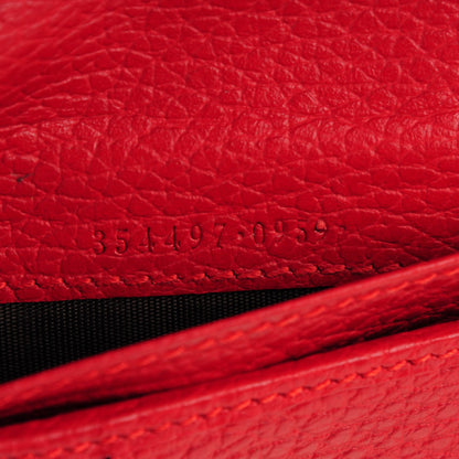 Gucci Dollar Calfskin Medium Swing Zip Around Wallet Red 7 of 7