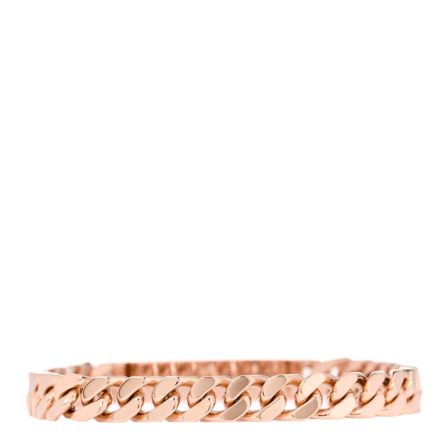 Hermes 18K Rose Gold Diamond PM Kelly Chaine Bracelet ST 2 of 4