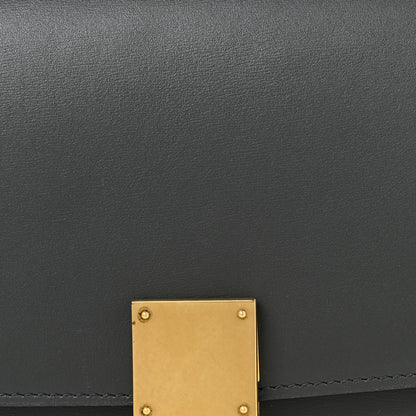 Celine Box Calfskin Medium Classic Box Flap Bag Anthracite 9 of 15