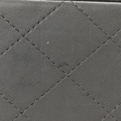 Chanel Lambskin Quilted Mini Top Handle Rectangular Flap Dark Grey 15 of 15