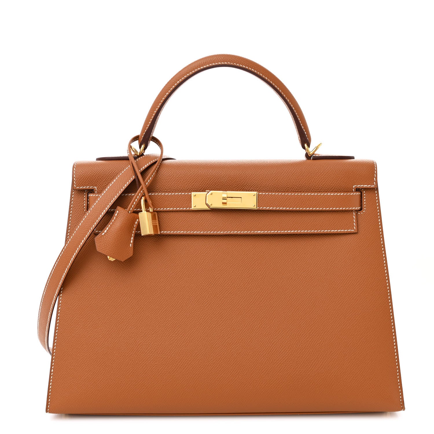 Hermes Epsom Kelly Sellier 32 Gold 1 of 11