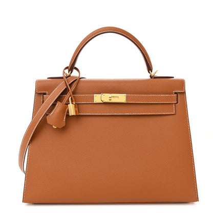 Hermes Epsom Kelly Sellier 32 Gold 1 of 11