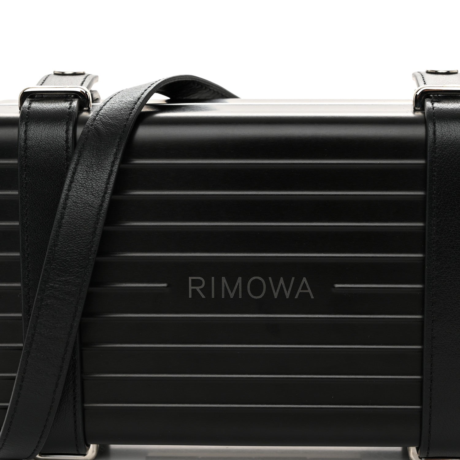 Christian Dior X RIMOWA Aluminum Personal Clutch On Strap Black 9 of 11