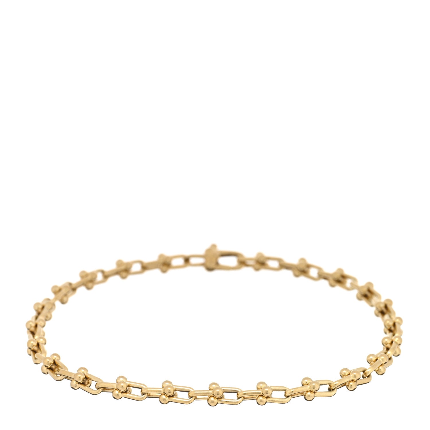 Tiffany 18K Yellow Gold Micro HardWear Link Bracelet 1 of 3