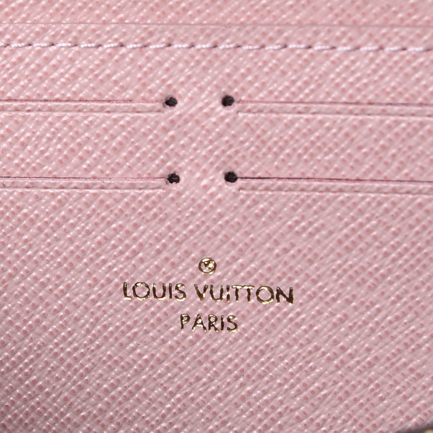 Monogram Clemence Wallet Rose Ballerine