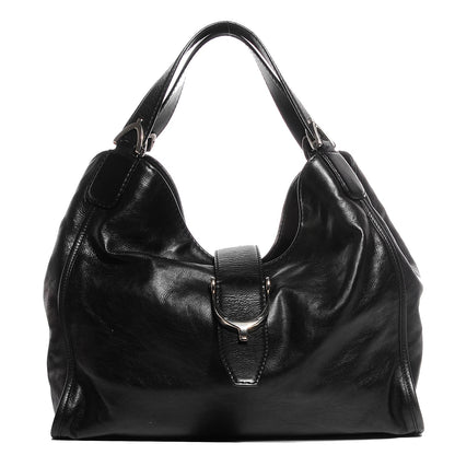 Gucci Washed Leather Medium Soft Stirrup Handle Bag 1 of 9