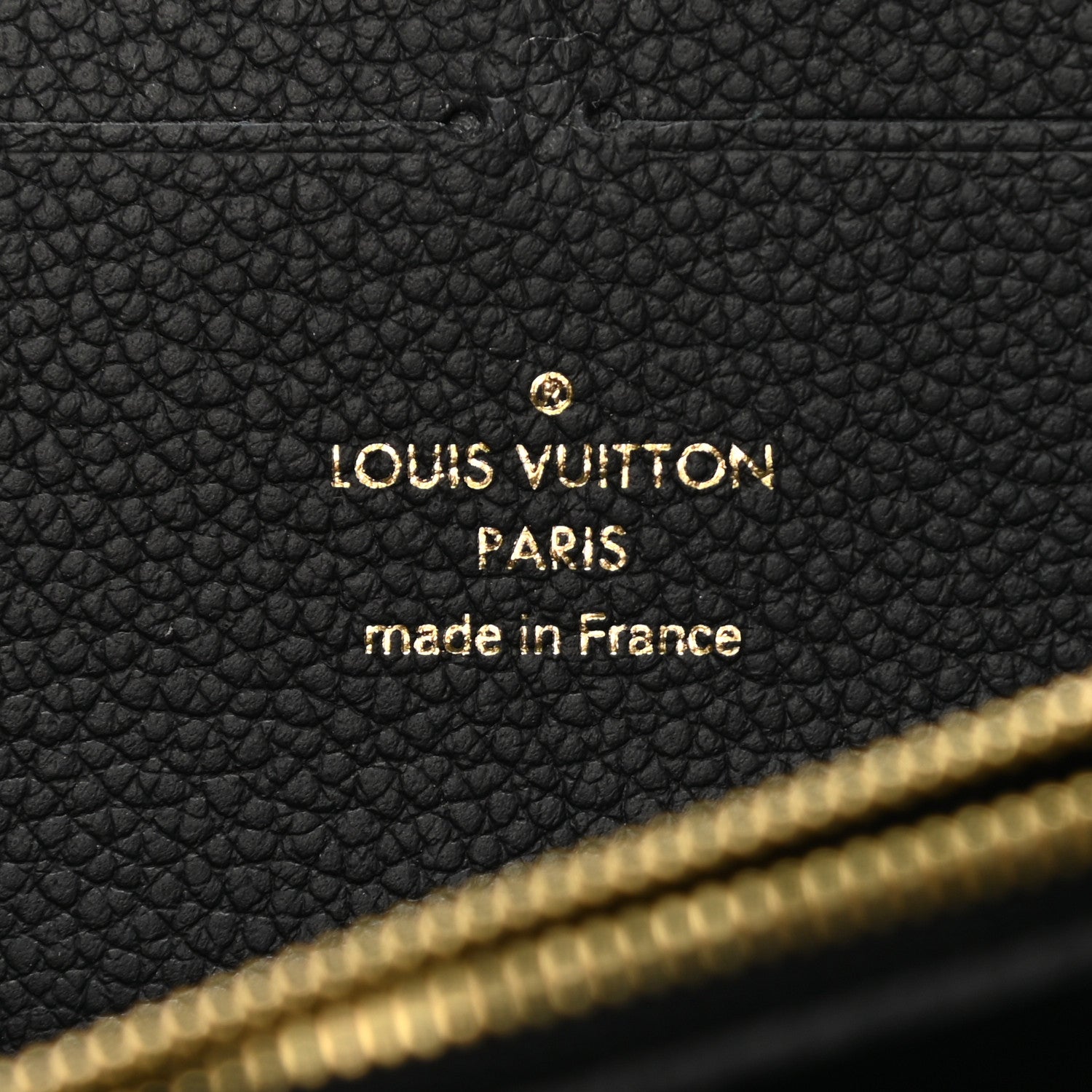 Louis Vuitton Empreinte Clemence Wallet Black 6 of 6