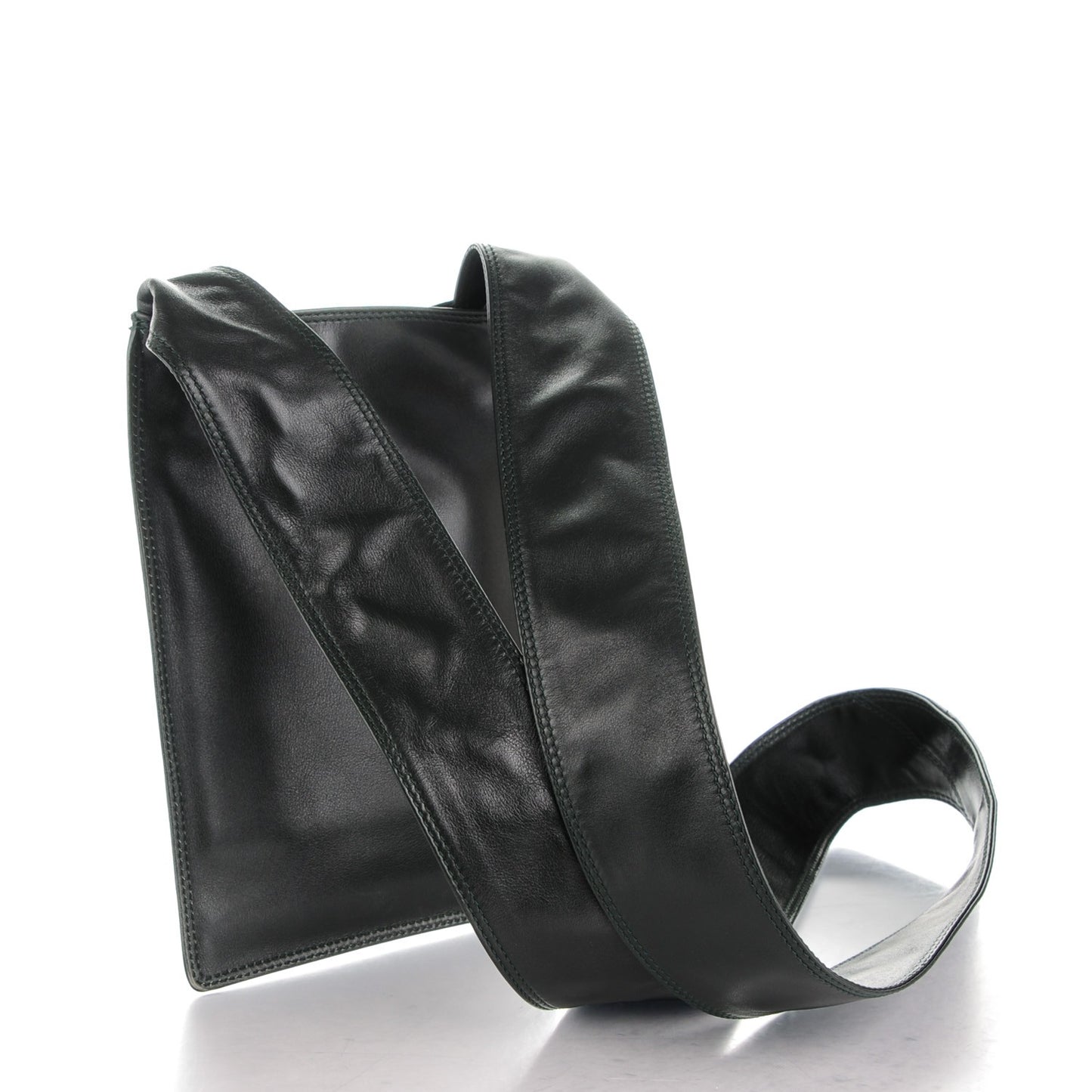 Lambskin Shoulder Bag Dark Green