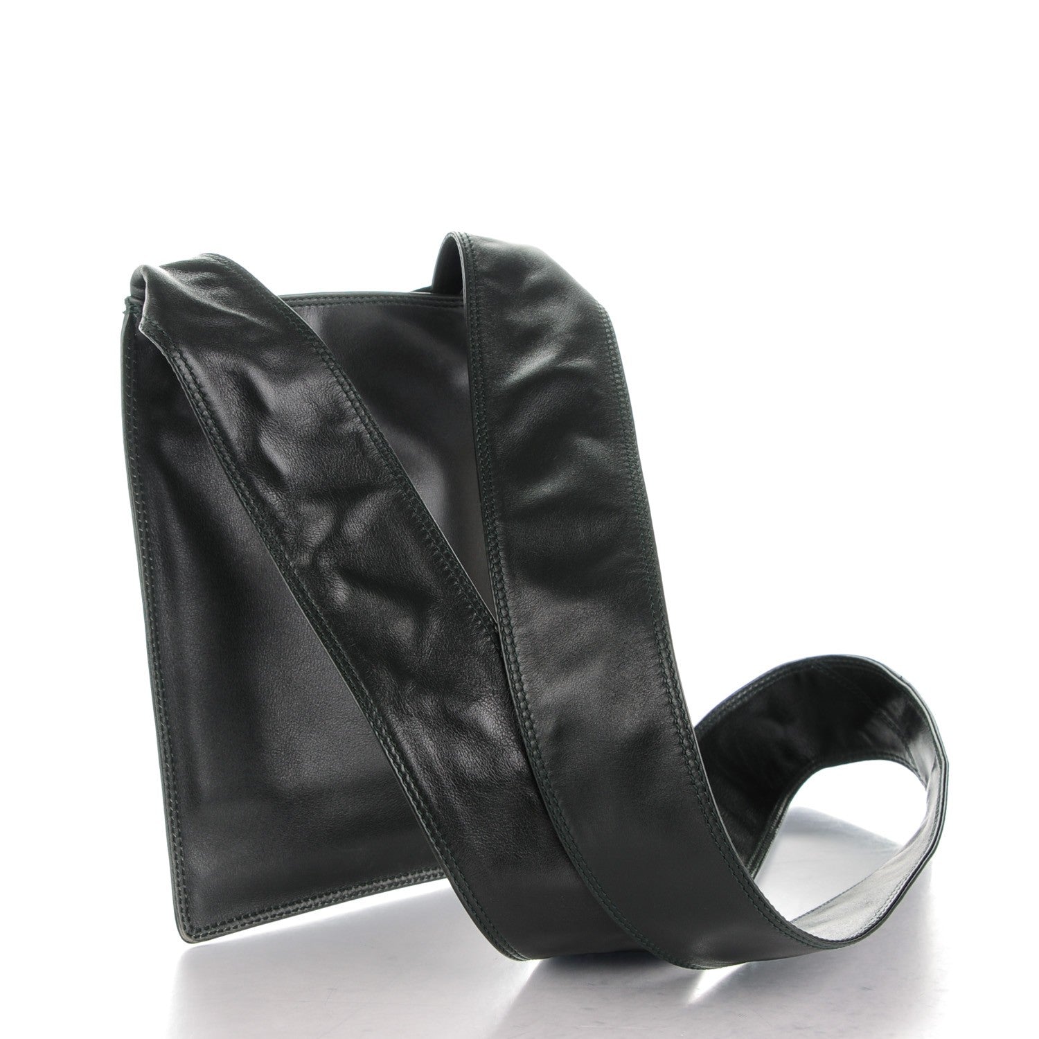 Chanel Lambskin Shoulder Bag Dark Green 3 of 7