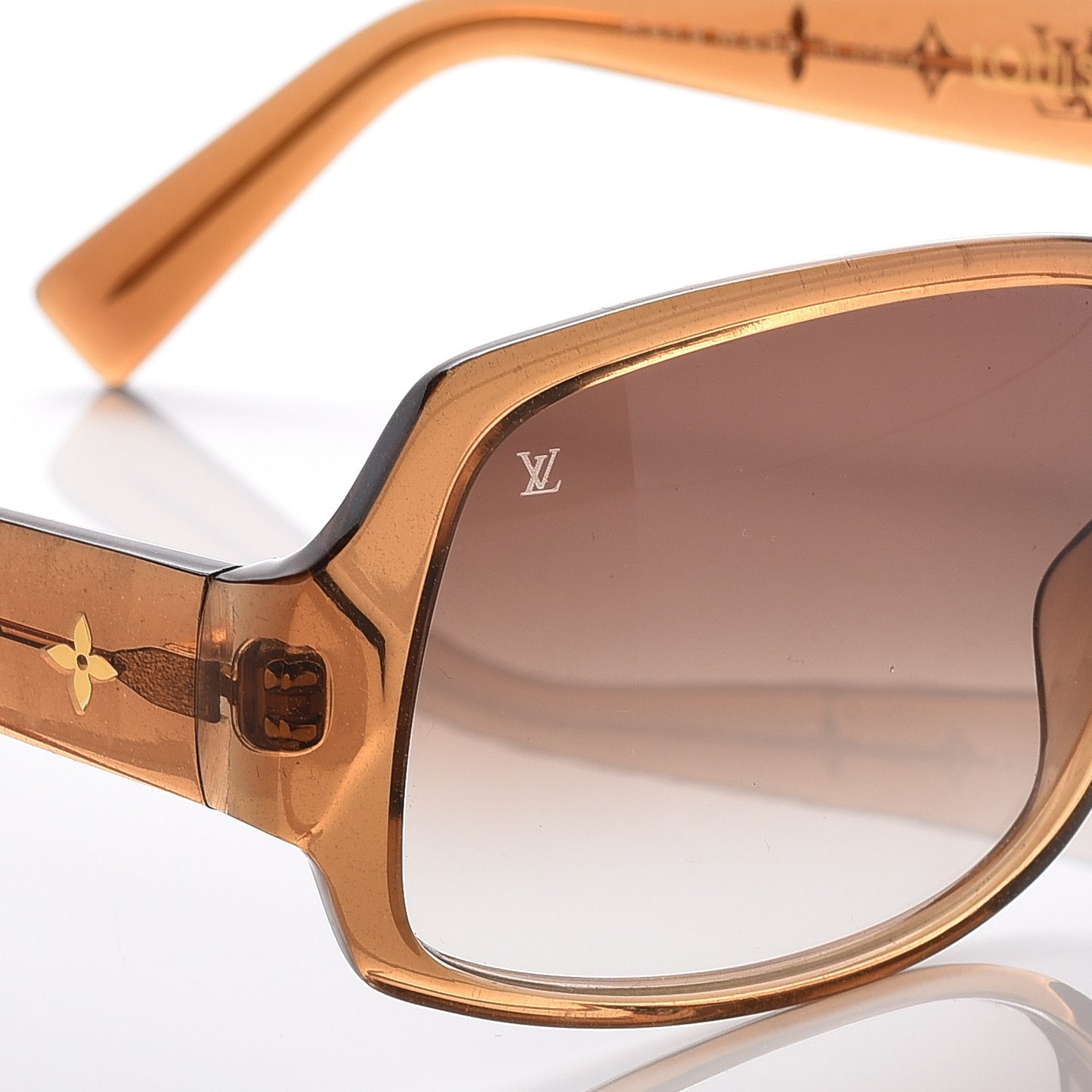Acetate Obsession Carre Sunglasses Z0025W Glitter Honey
