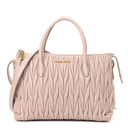 Miu Miu Nappa Matelasse Top Handle Bag Cammeo 1 of 22