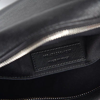 Saint Laurent Lambskin Monogram Small Lou Camera Bag Black 7 of 10