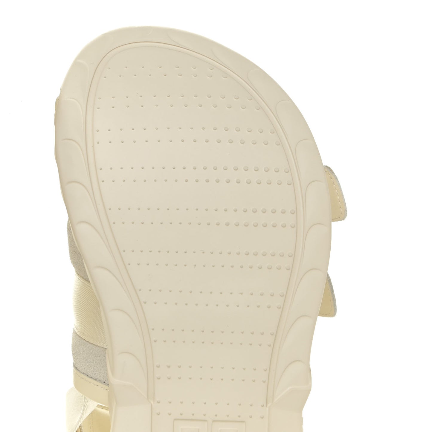 Calfskin Rubber Marshmallow Strap Sandals 37 Off White